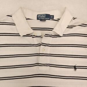 Polo by Ralph Lauren Collared Short Sleeve Polo Shirt Mens Size XL White